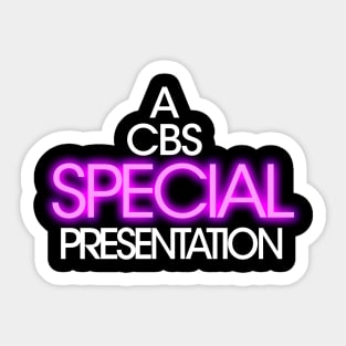 A CBS Special Presentation Sticker